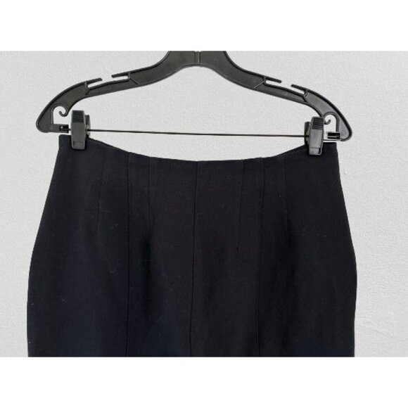 Anthropologie Flared Pants Black Split-Side Leg Size 10 - Picture 3 of 8